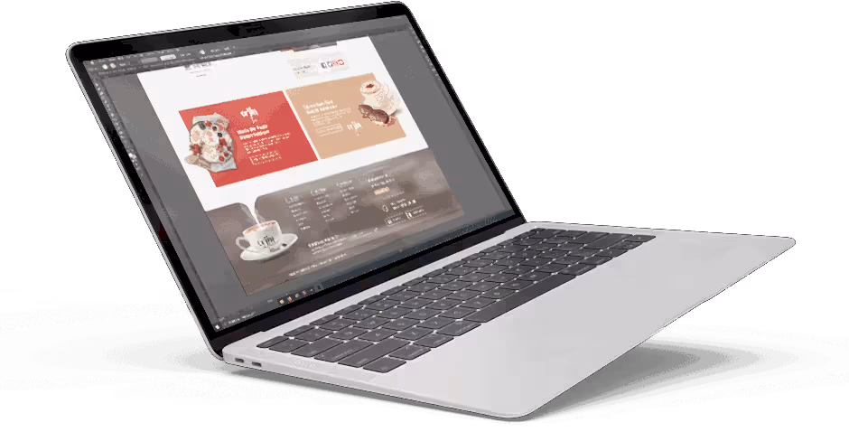 WordPress Özel Tasarım Web Sitesi Özel tasarım WordPress web sitesi tasarımının dizüstü bilgisayarda ön izlemesi