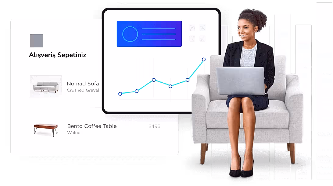 E Ticaret sitesi tasarımıyla dijital satışları artırma hizmeti