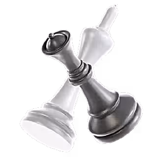 Satranç taşlarıyla temsil edilen analiz ve strateji geliştirme süreci